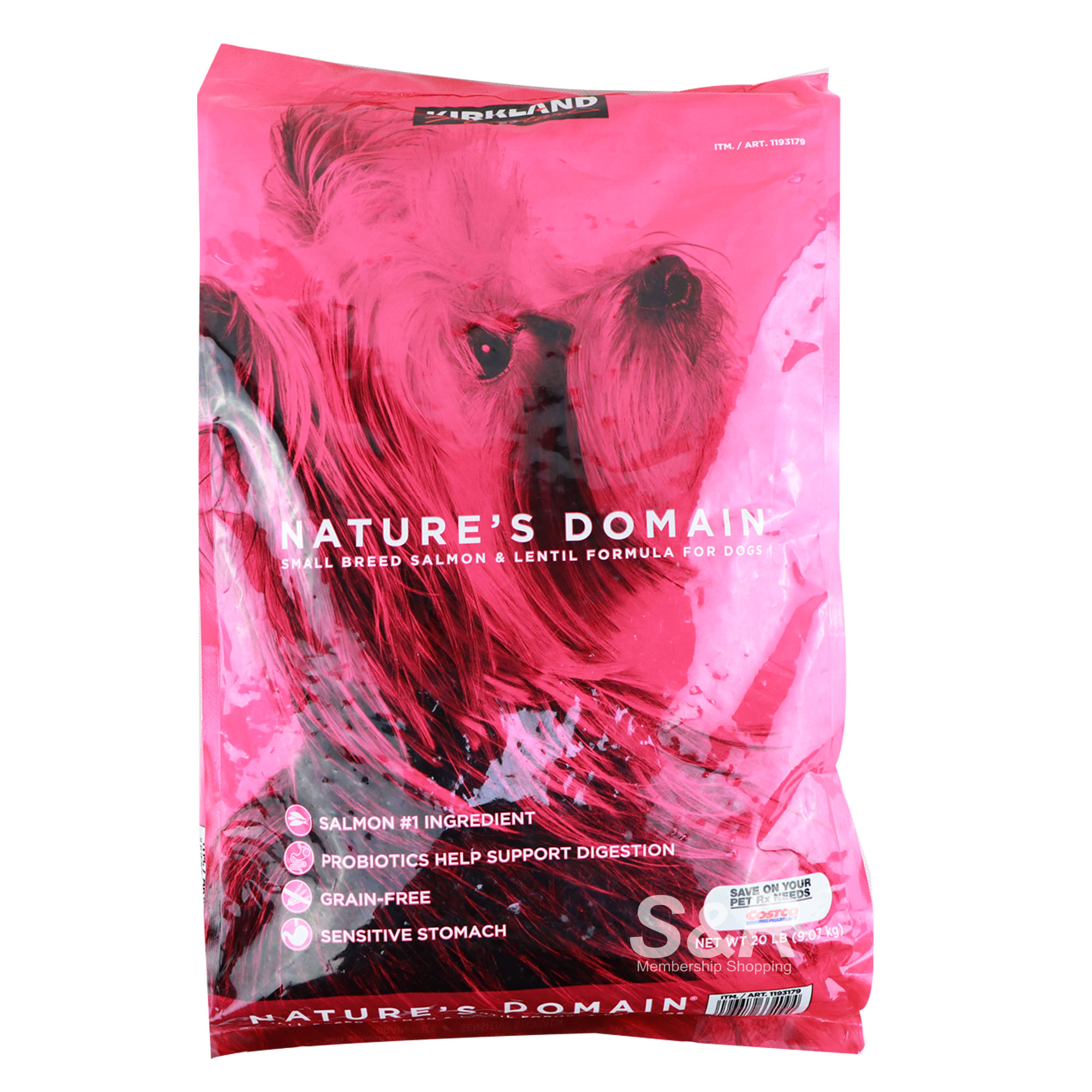 Kirkland Signature Nature's Domain Small Breed Salmon and Lentil Formula for Dogs 9.19kg